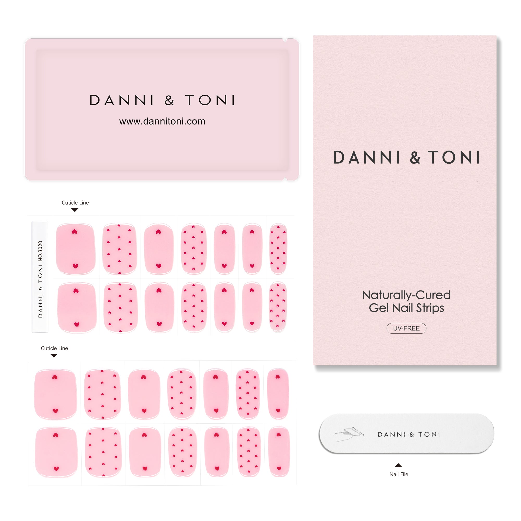 Blush Hearts-3020 | No UV Lamp Needed