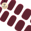 Elegant, Subtle Dark Red Color Gel Nail Strips | Claret |  Danni & Toni
