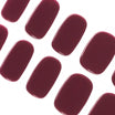 Elegant Deep Burgundy Semi Cured Gel Nail Strips | Claret - 3546