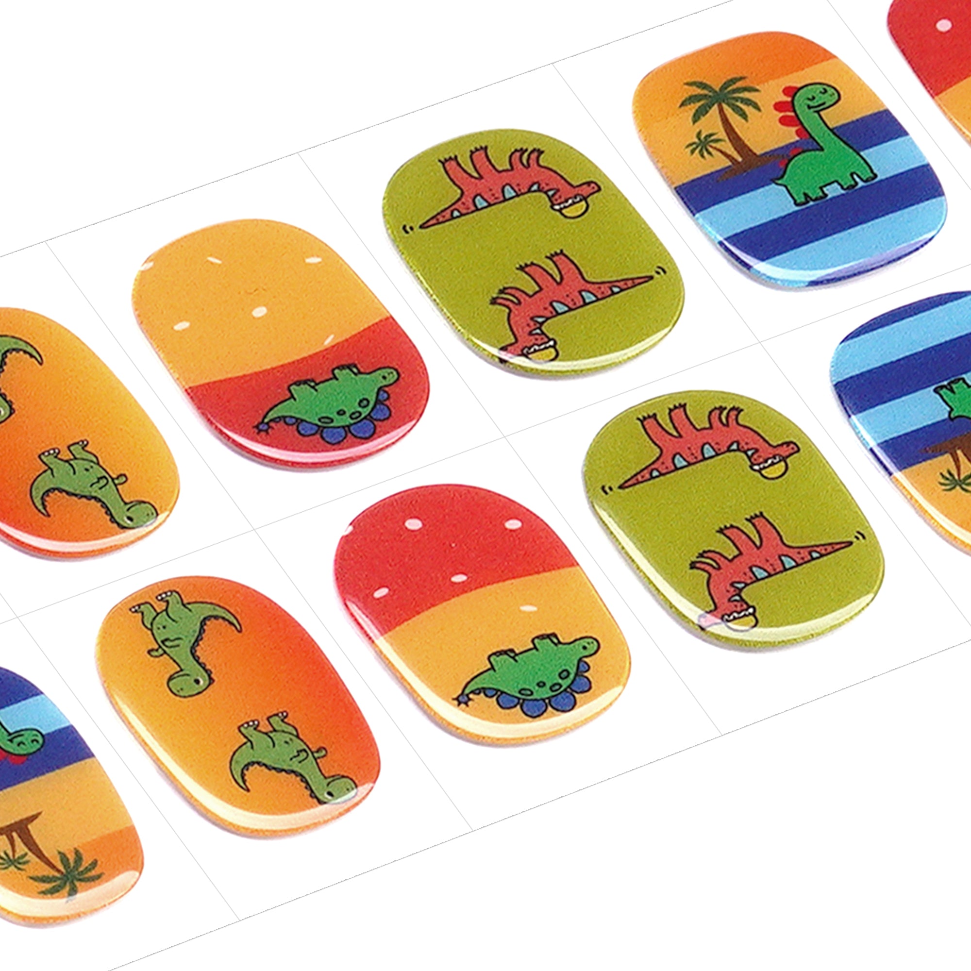 Fun & Adventurous Gel Nail Strips for Kids | Dino Safari-2881