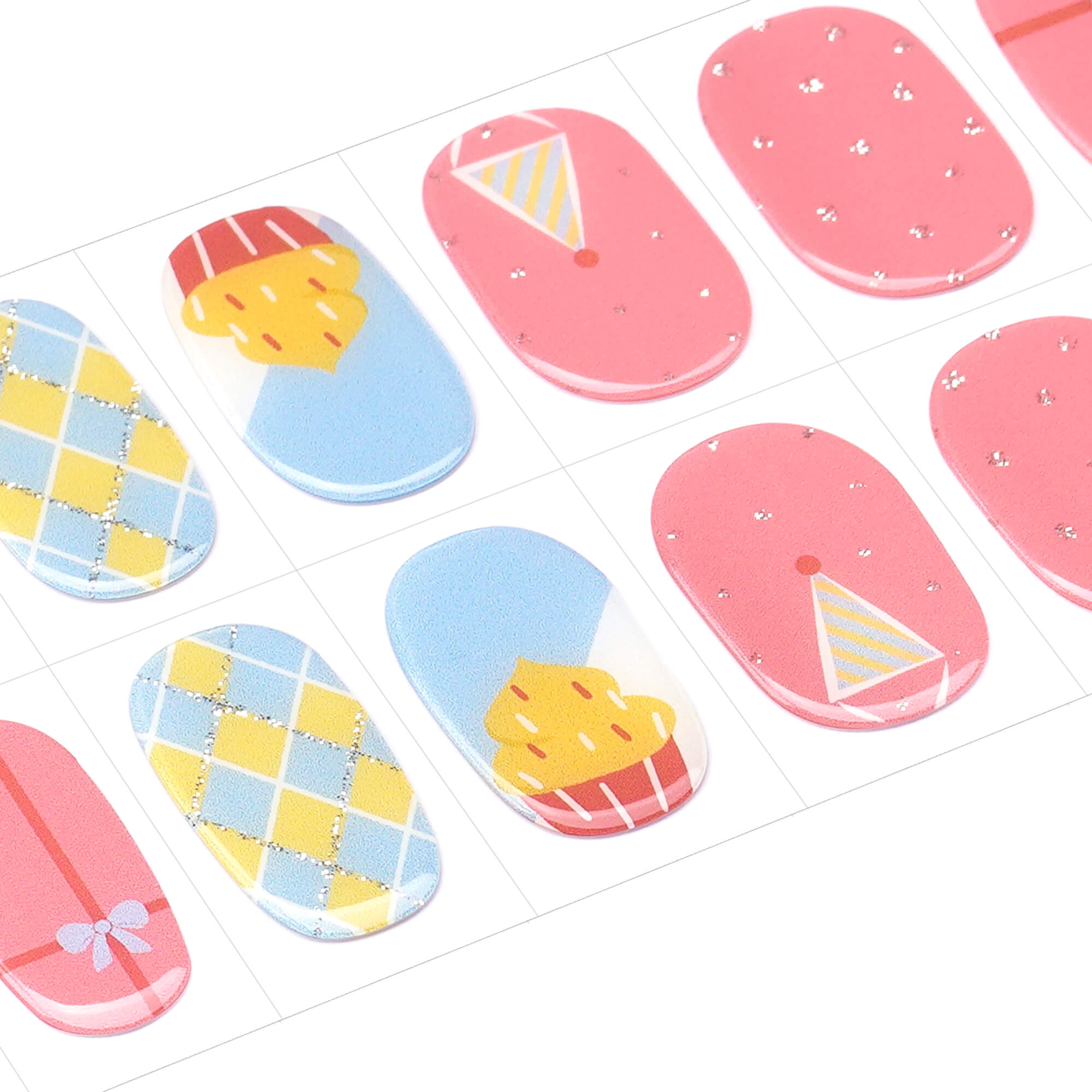 Colorful Celebration Kids Nail Wraps | Sweet Party - 2782