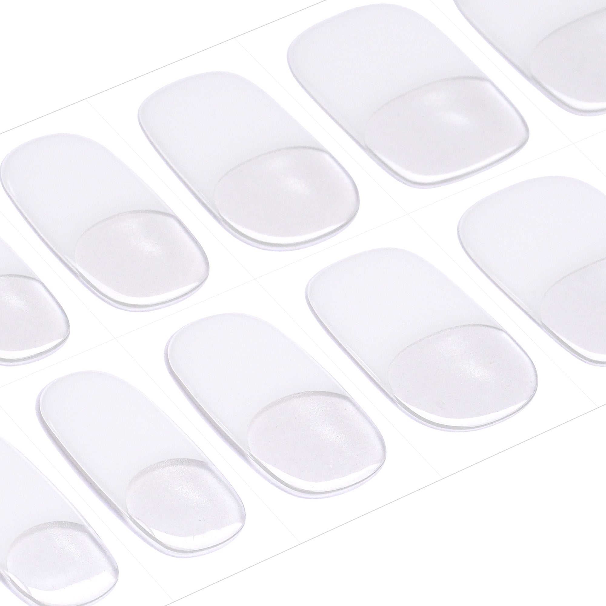 Soft Silvery Glow Gel Nail Strips for an Elegant, Timeless Look | Moonlight-2840