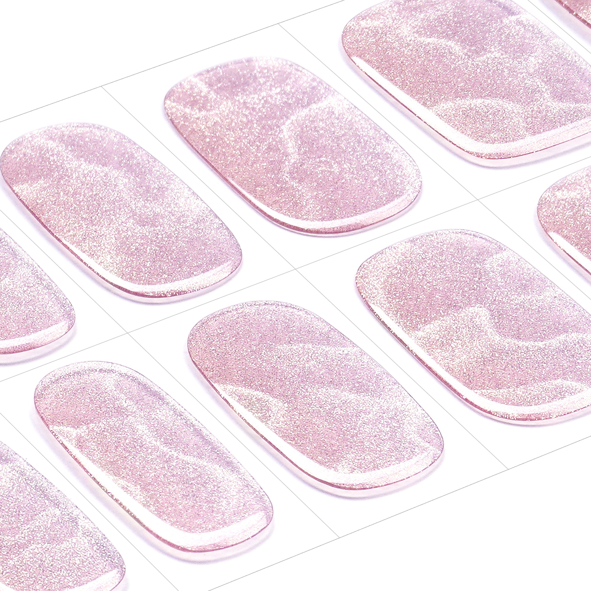 Ocean Blue Wave Gel Nail Strips with Glossy Water Ripple Shine | Aqua Ripple-2903