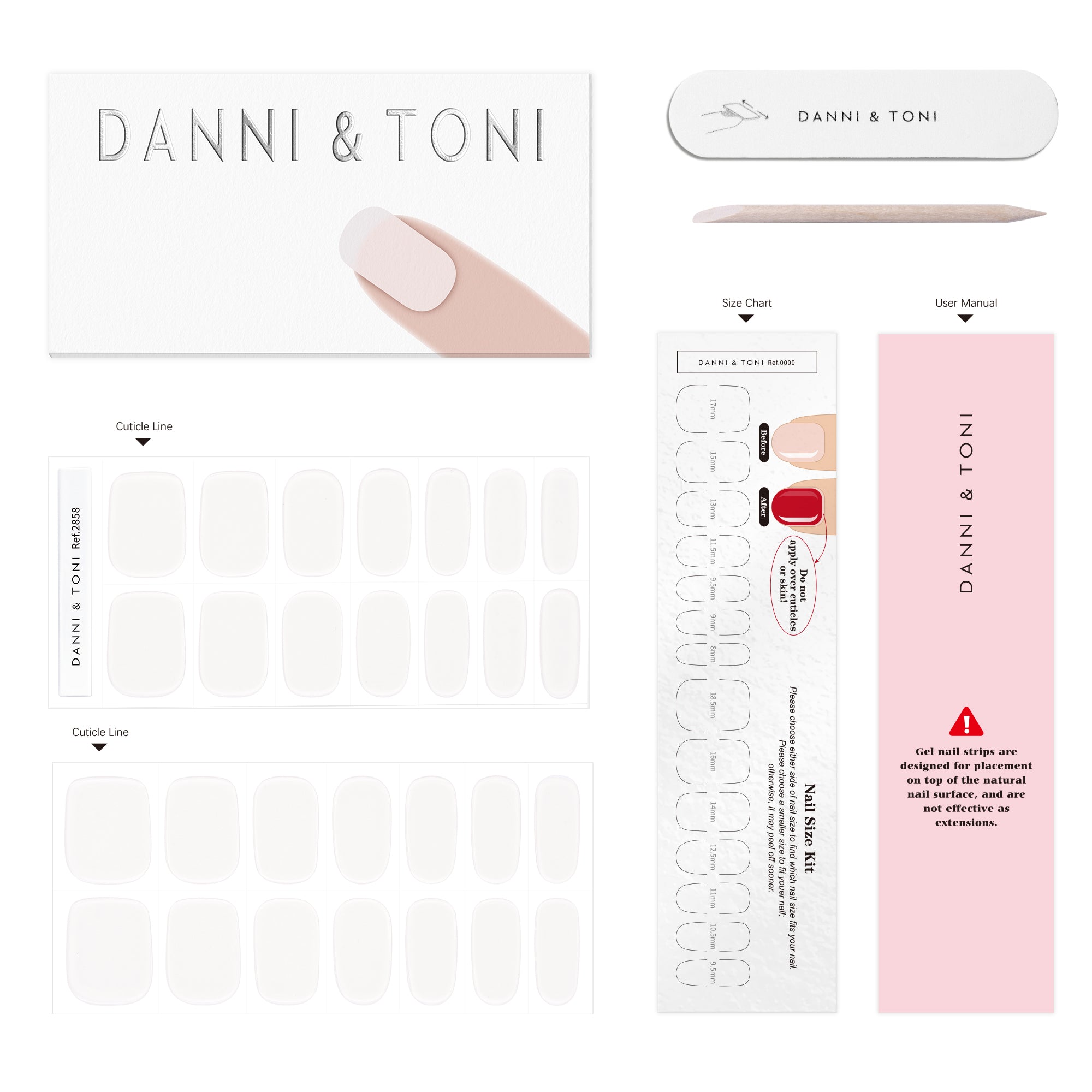 Sheer Nude Gel Nail Strips for a Natural, Elegant Look | Velvet Clear-2858