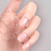 Transparent, Clear Semi Cured Gel Nail Strips | Crystal Clear - 9329