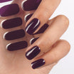 Deep Midnight Purple Semi-Cured Gel Nail Strips | Midnight Violet - 2578
