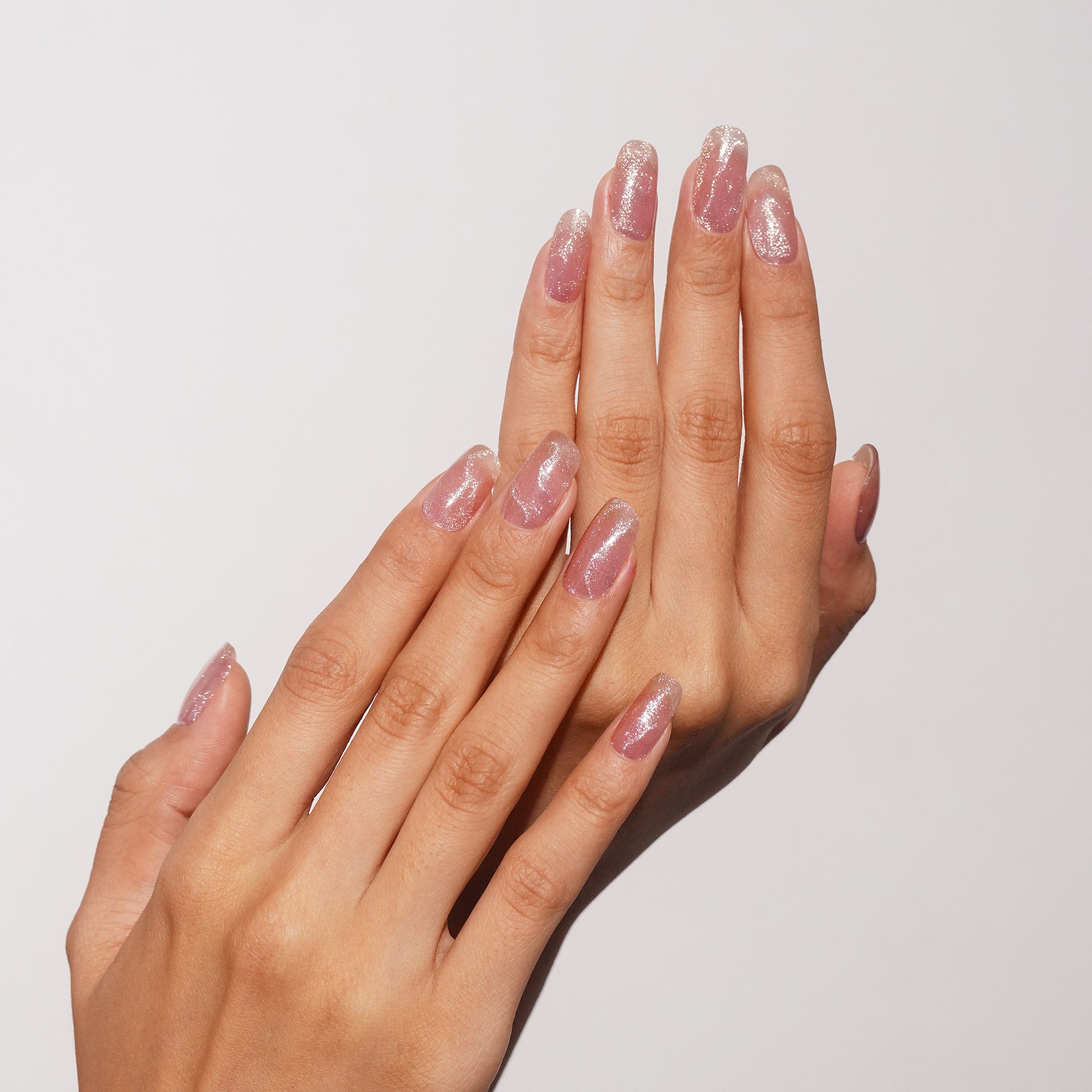 Ocean Blue Wave Gel Nail Strips with Glossy Water Ripple Shine | Aqua Ripple-2903