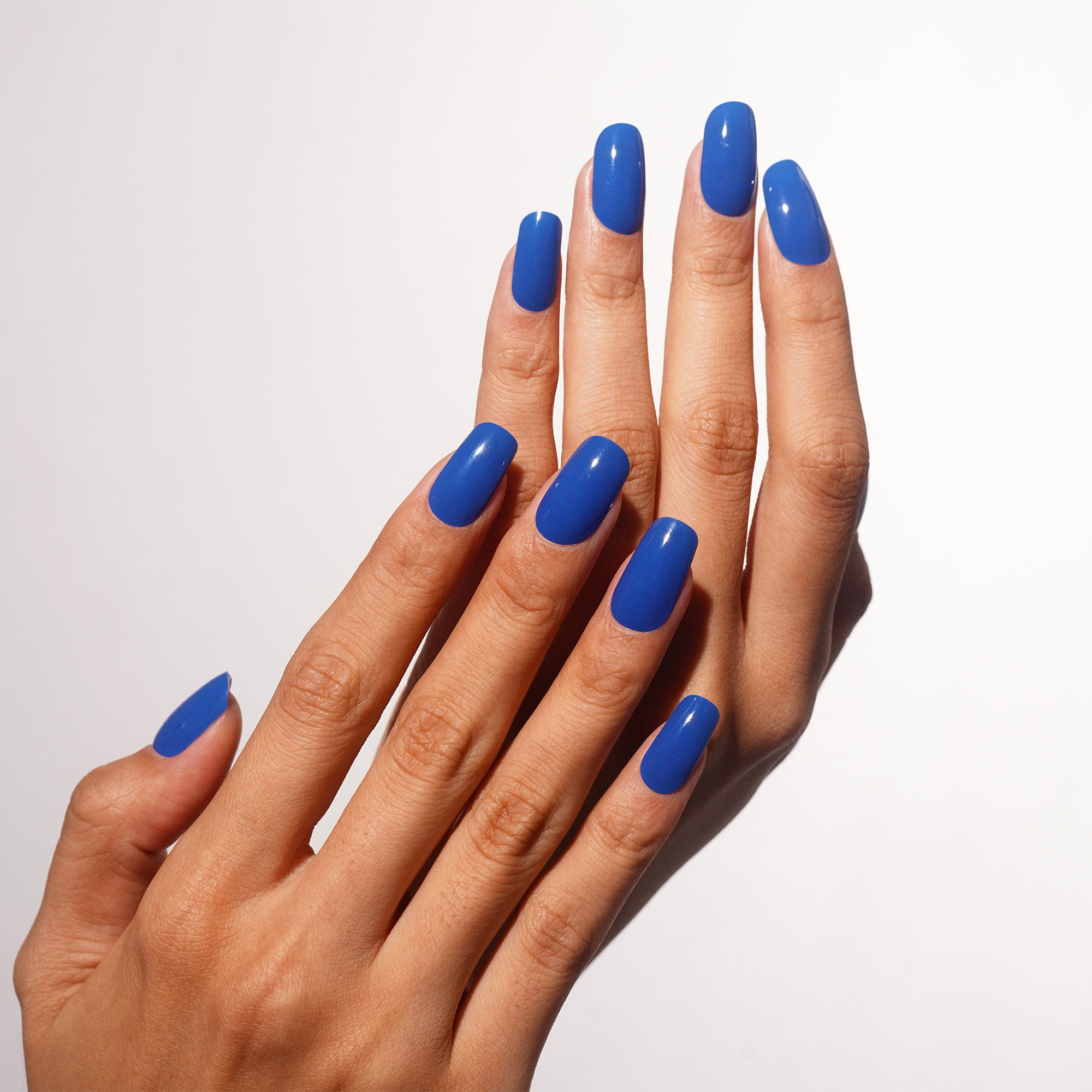 Deep Ocean Gel Nail Strips with Endless Blue Gloss Shine | Infinite Blue-2908