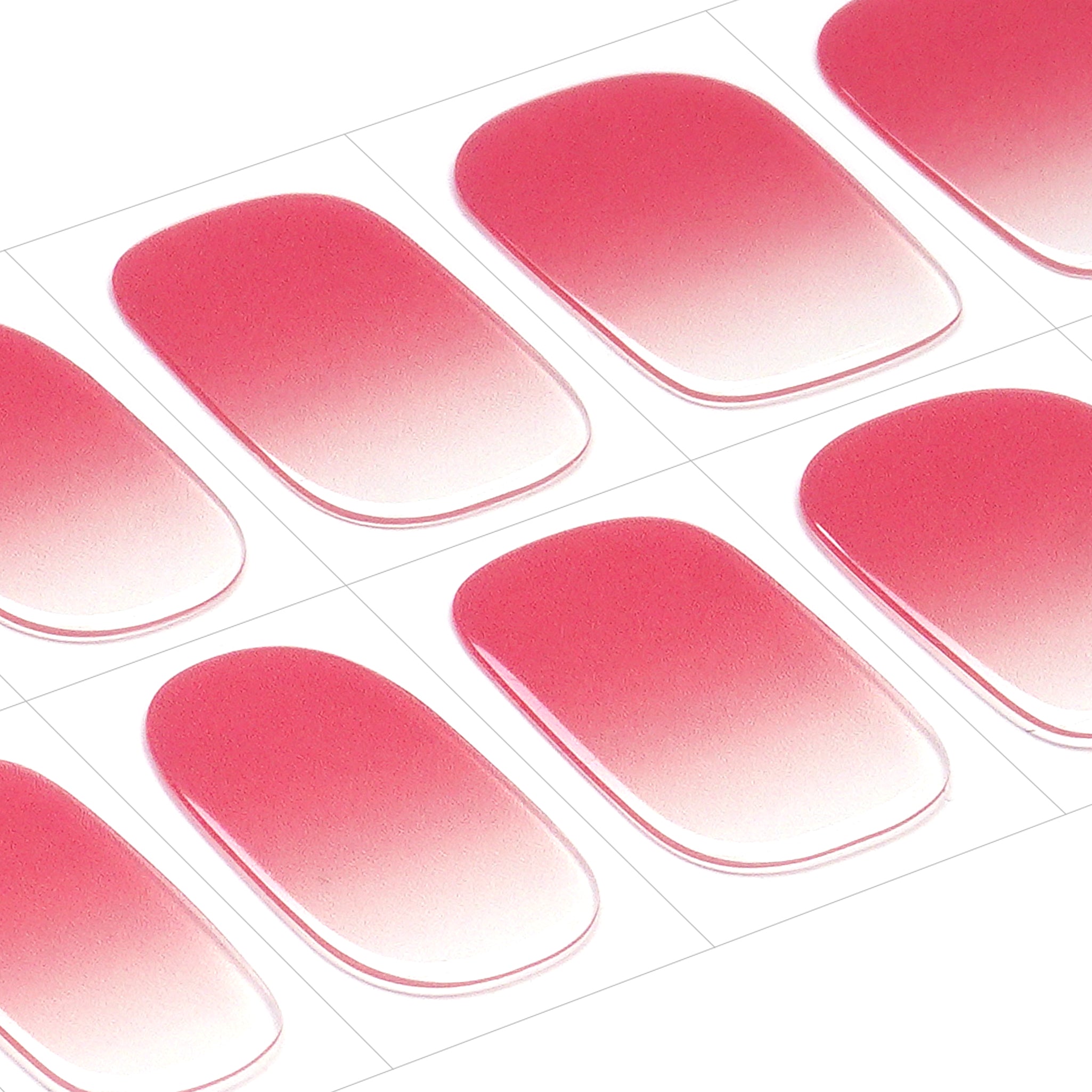 Soft Milky Pink Gel Nail Strips with Glossy Clean Girl Finish | Milky Blush-2914