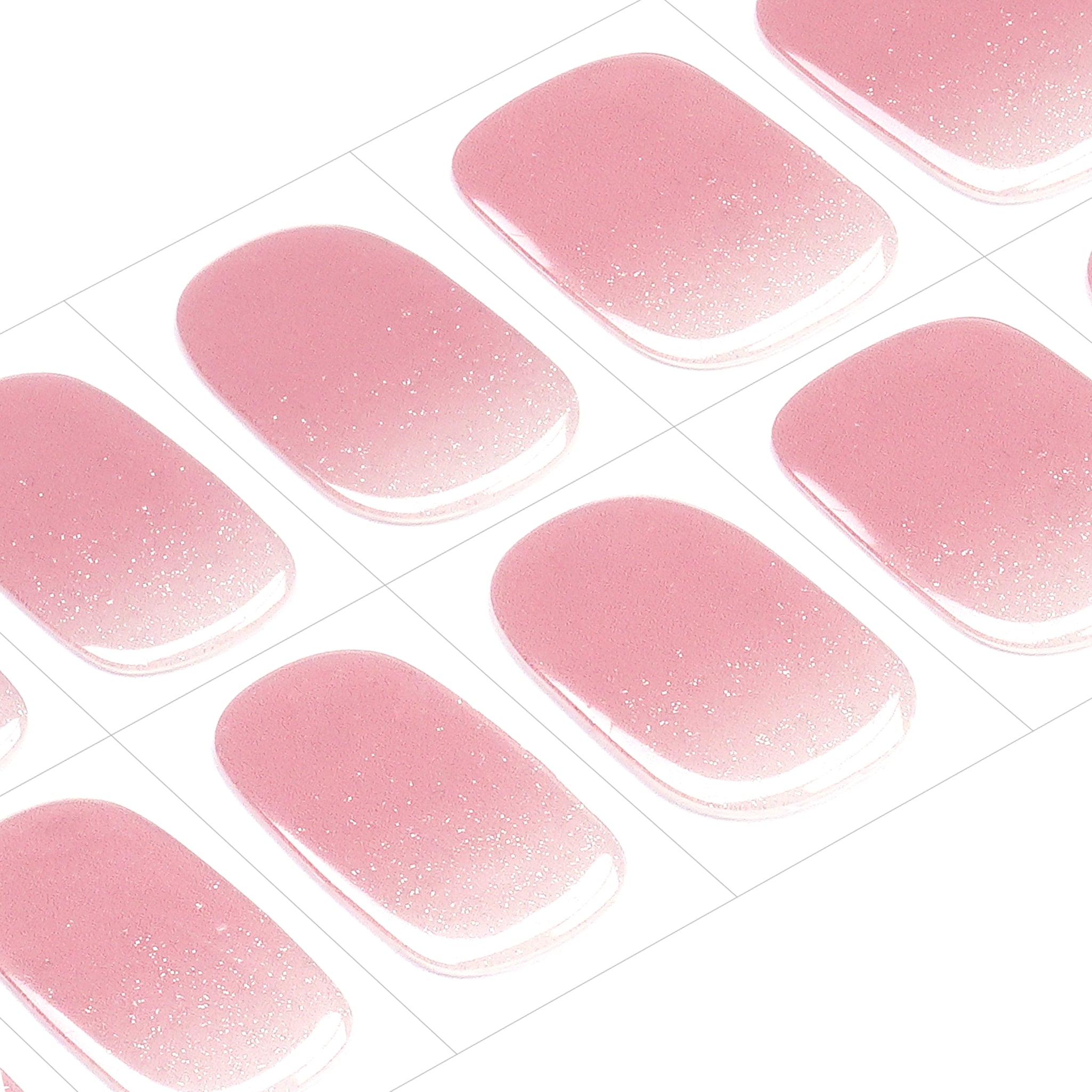 Elegant Ivory Gel Nail Strips with Soft Shimmer Pearl Finish | Ivory Dust-2913