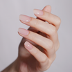 Glitter Ombre French Tip Semi Cured Gel Nail Strips | In the Mood for Love - 1273