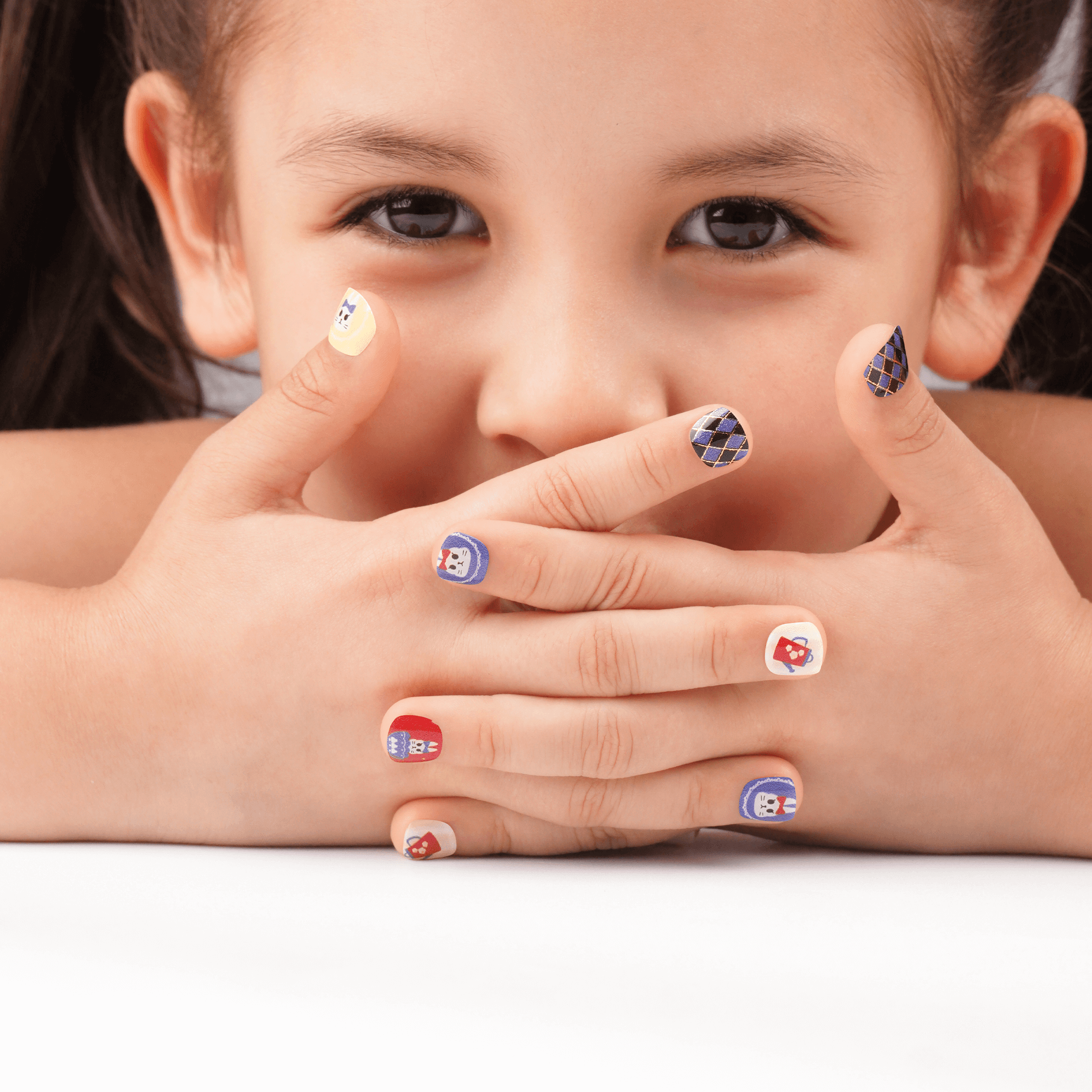 Elegant Jewel-Tone Kids Nail Wraps | Royal Sip - 2791