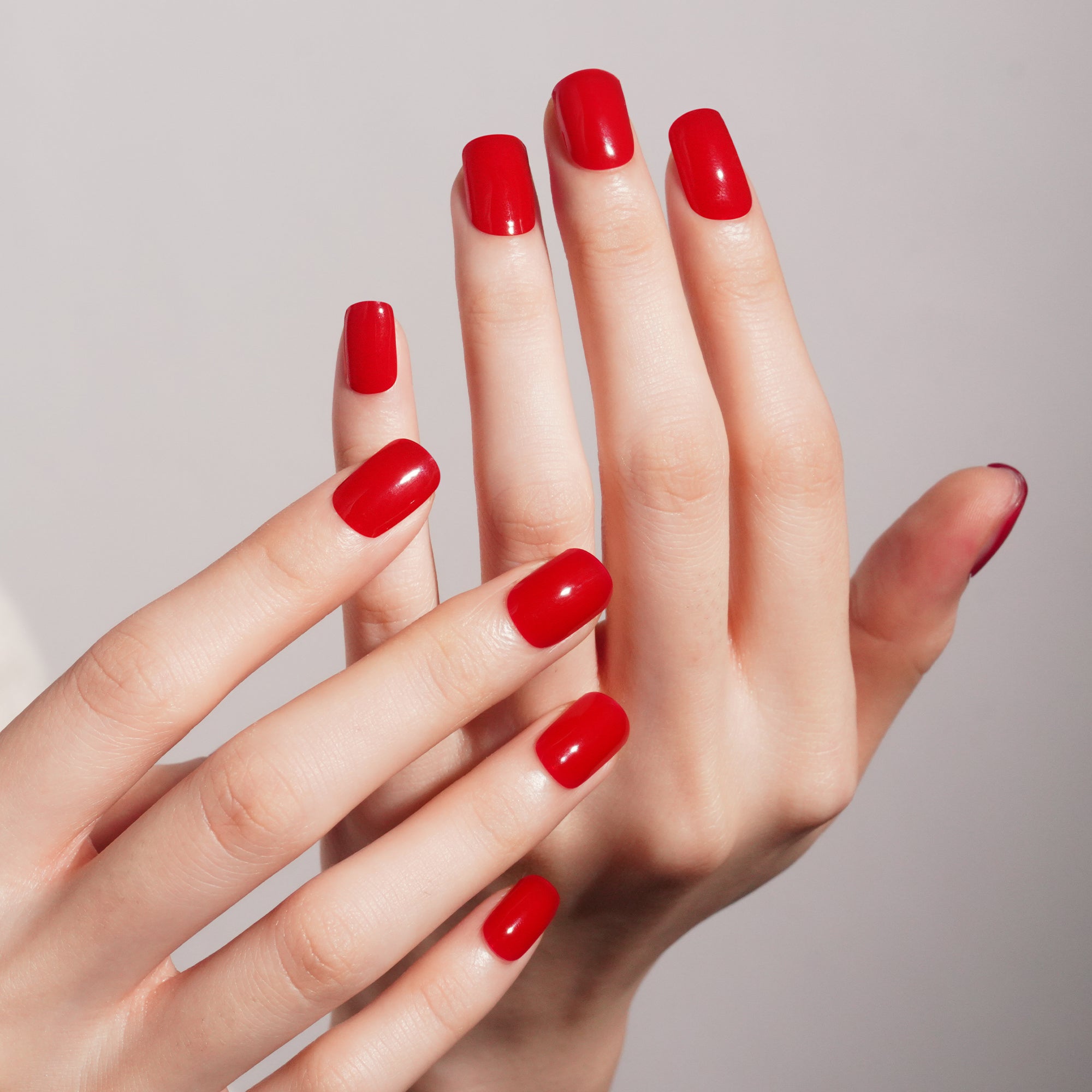 Vibrant Jewel Red Gel Nail Strips | Ruby Rush-2838