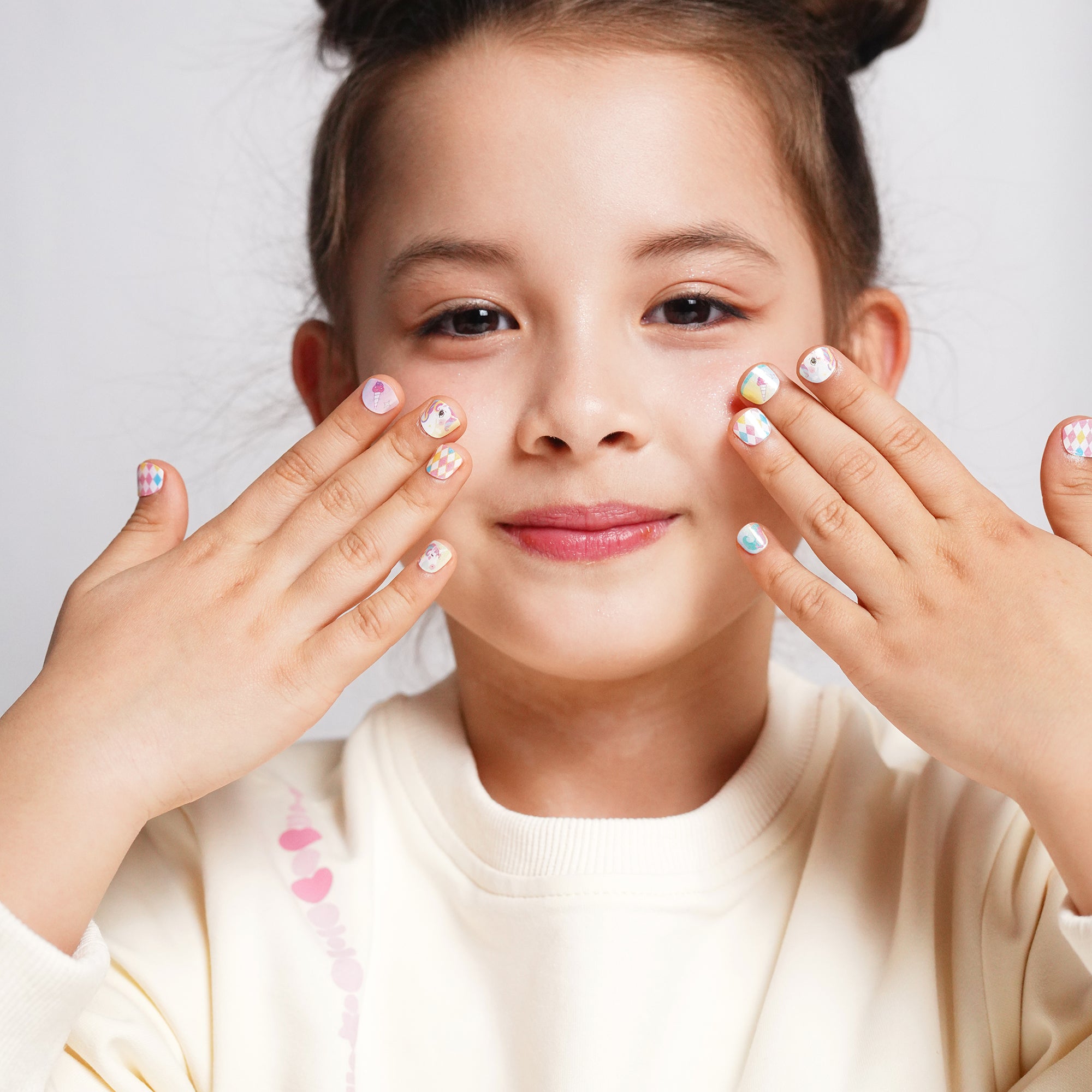 Magical Sparkling Gel Nail Strips for Kids | Unicorn Dash-2880