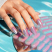 Shining Multi-Color Glow Semi-Cured Gel Nail Strips | Chrome Dream - 2712