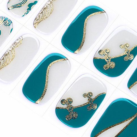 Chinese Cheongsam-inspired, QiPao Gel Nail Strips | Cheongsam | Danni & Toni