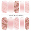 Pink & Clear & Ombre & Glitter & Golden Line Gel Nail Strips | Sweet Quartz | Danni & Toni