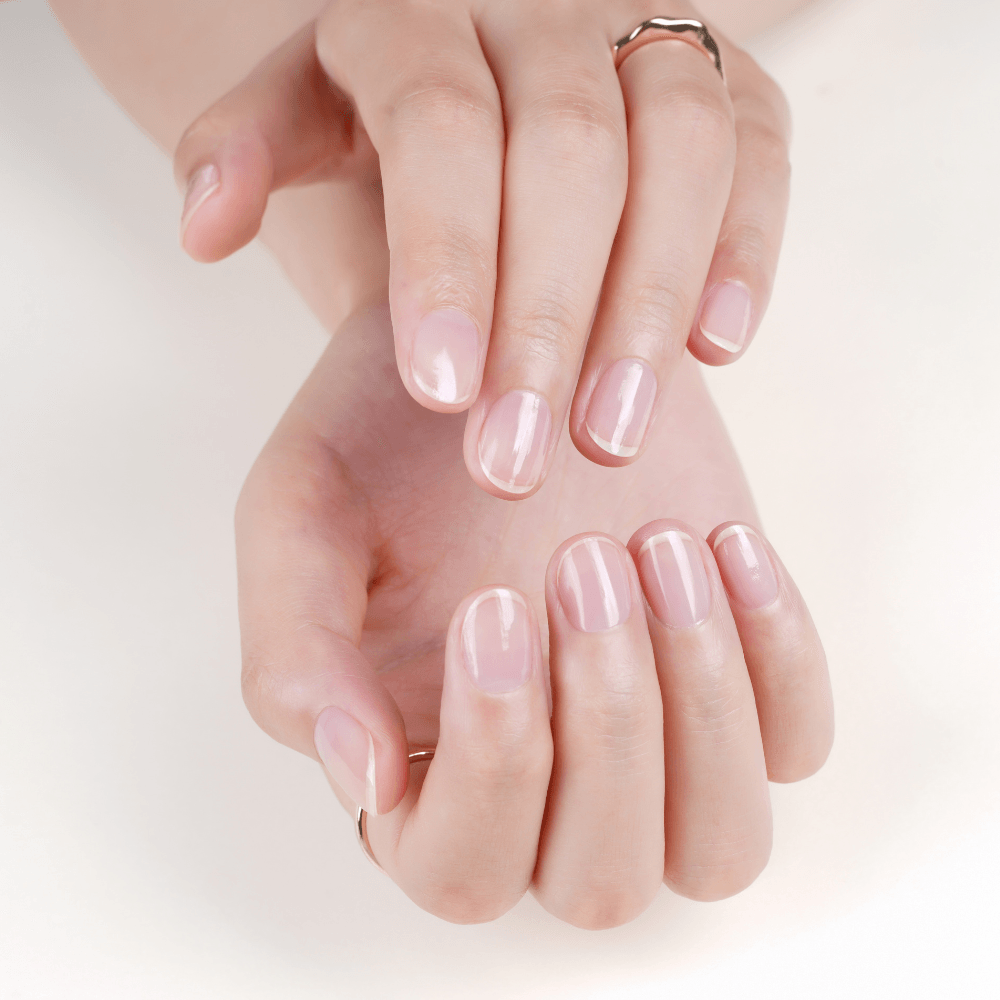 Natural nails topped with CND™ liquid & powder to give them strength and  eventually length! Who would have thought acrylic nails could look so  natural 😊 – Mel's Nail Co