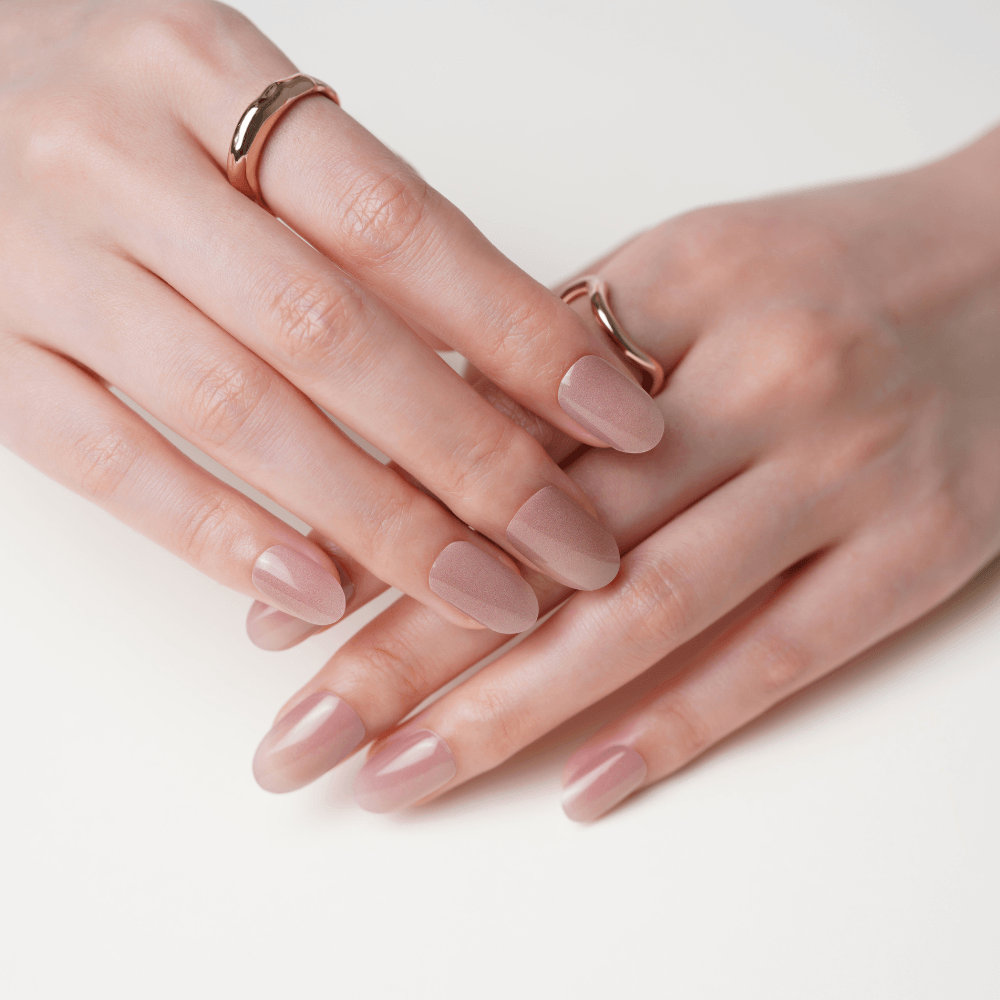 Elegant Ombre Coffee Color Gel Nail Strips | Iced Latte |  Danni & Toni
