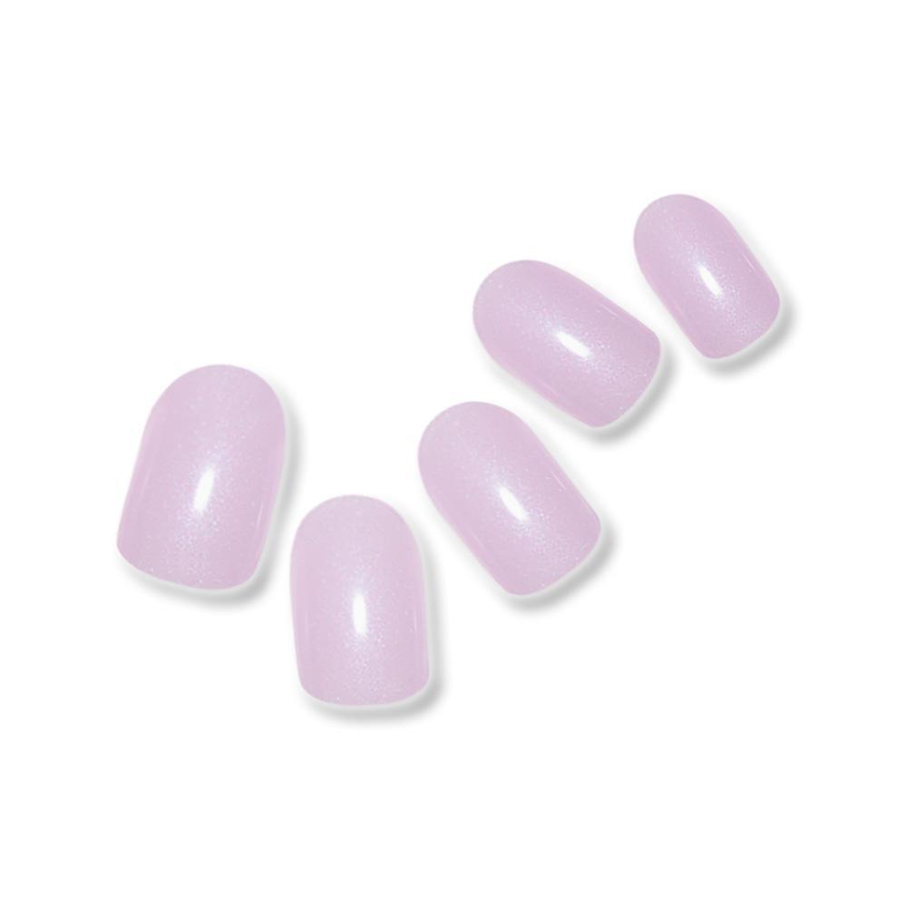 Pearly Shimmering Purple Semi Cured Gel Nail Strips | Pearlescent Purple | Danni & Toni