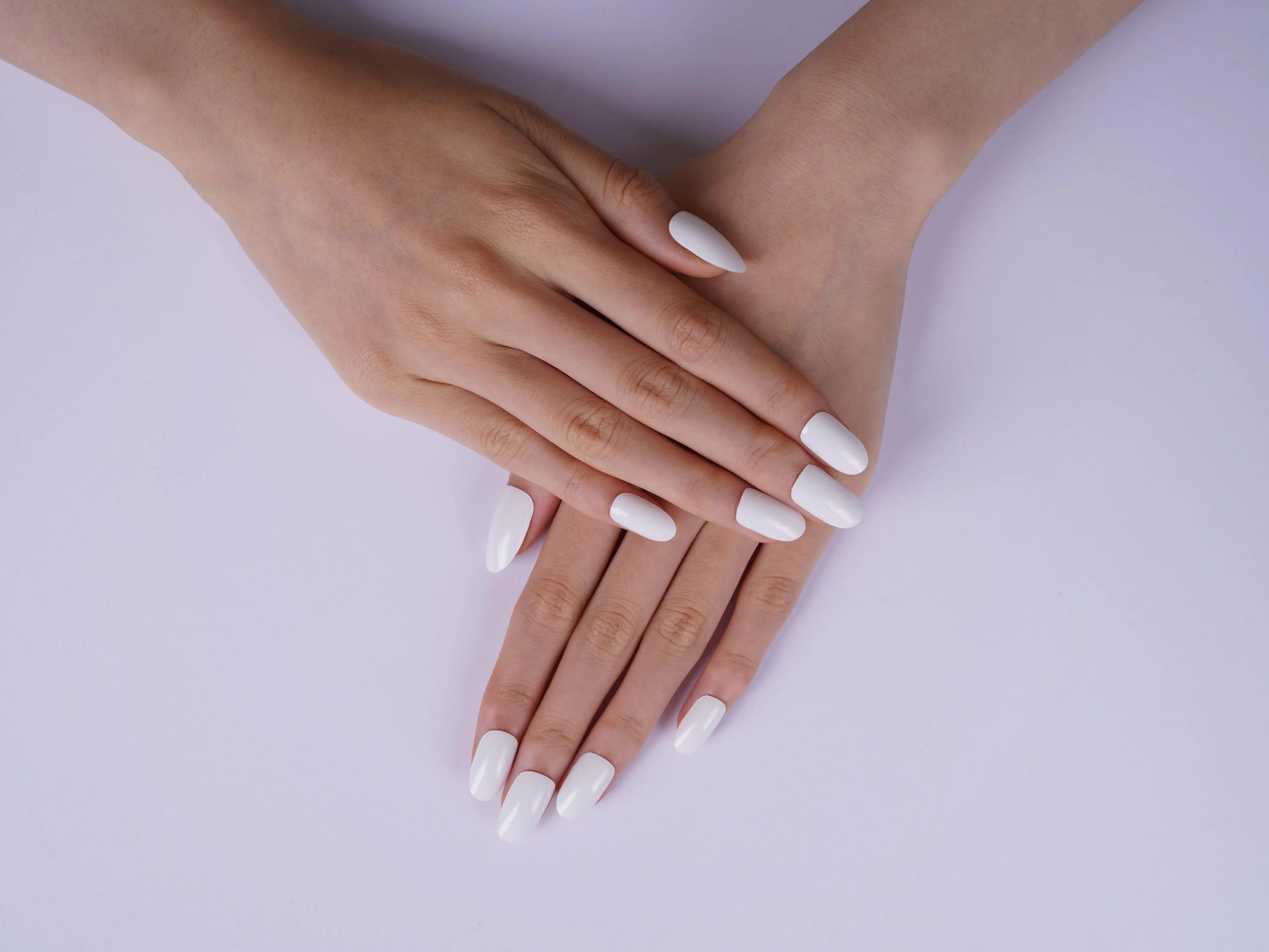 Solid White Gel Nail Strips | White Lie | Danni & Toni