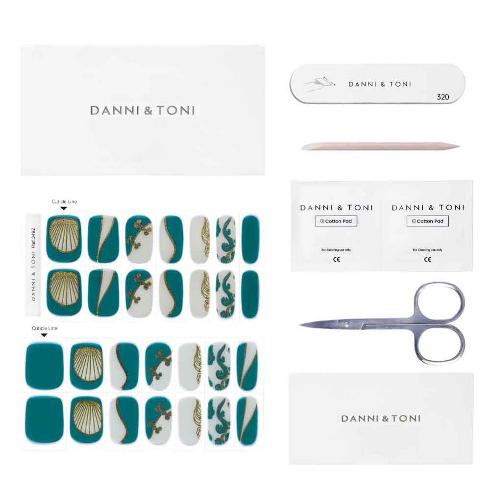 Chinese Cheongsam-inspired, QiPao Gel Nail Strips | Cheongsam | Danni & Toni