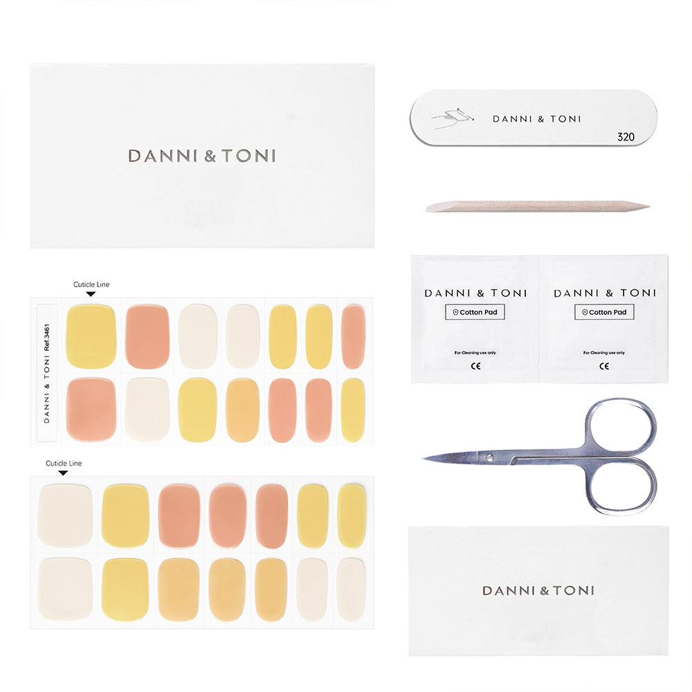 Mix & Golden Sand Color Gel Nail Strips | Imperial Topaz | Danni & Toni