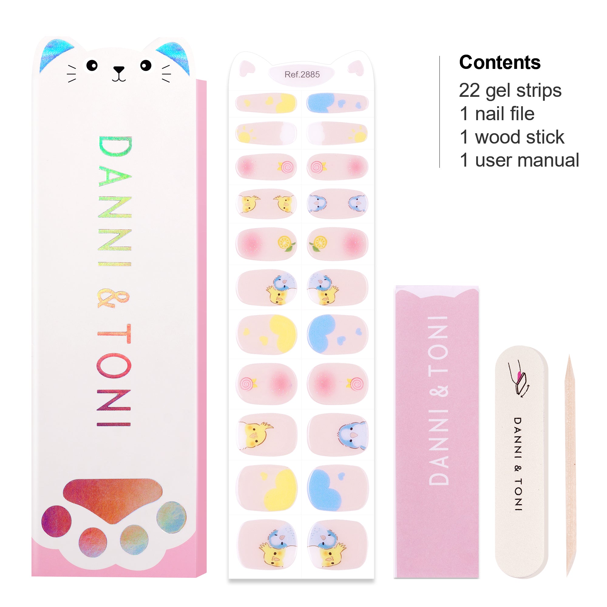 Fun Farm-Style Gel Nail Strips for Kids | Cluck Cute-2885