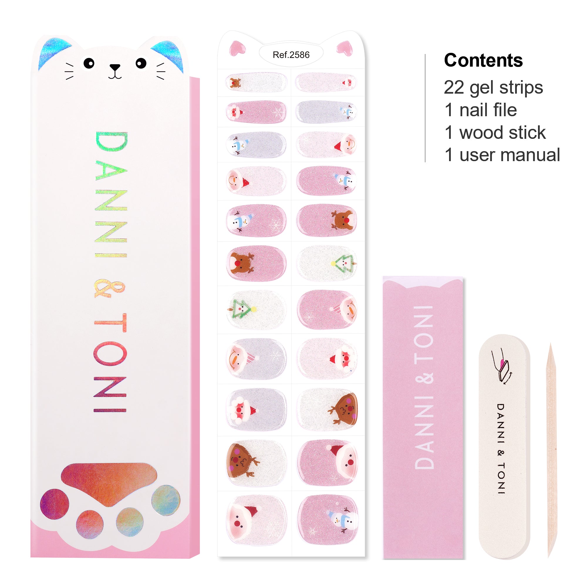 Snowy Magic Kids’ Nail Wraps | Whimsical Winter-2856