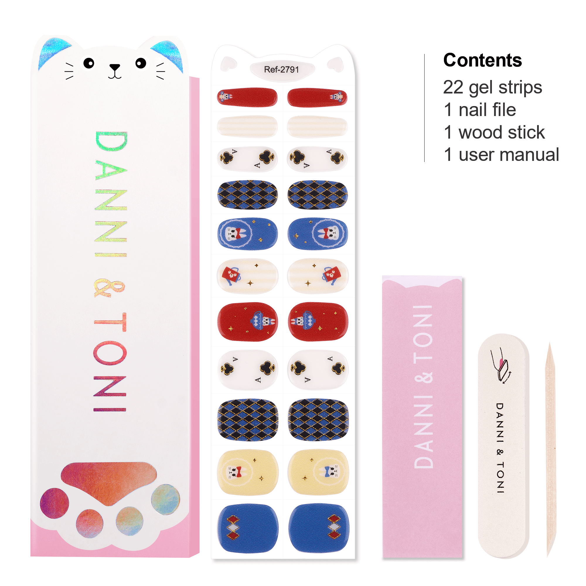 Elegant Jewel-Tone Kids Nail Wraps | Royal Sip - 2791