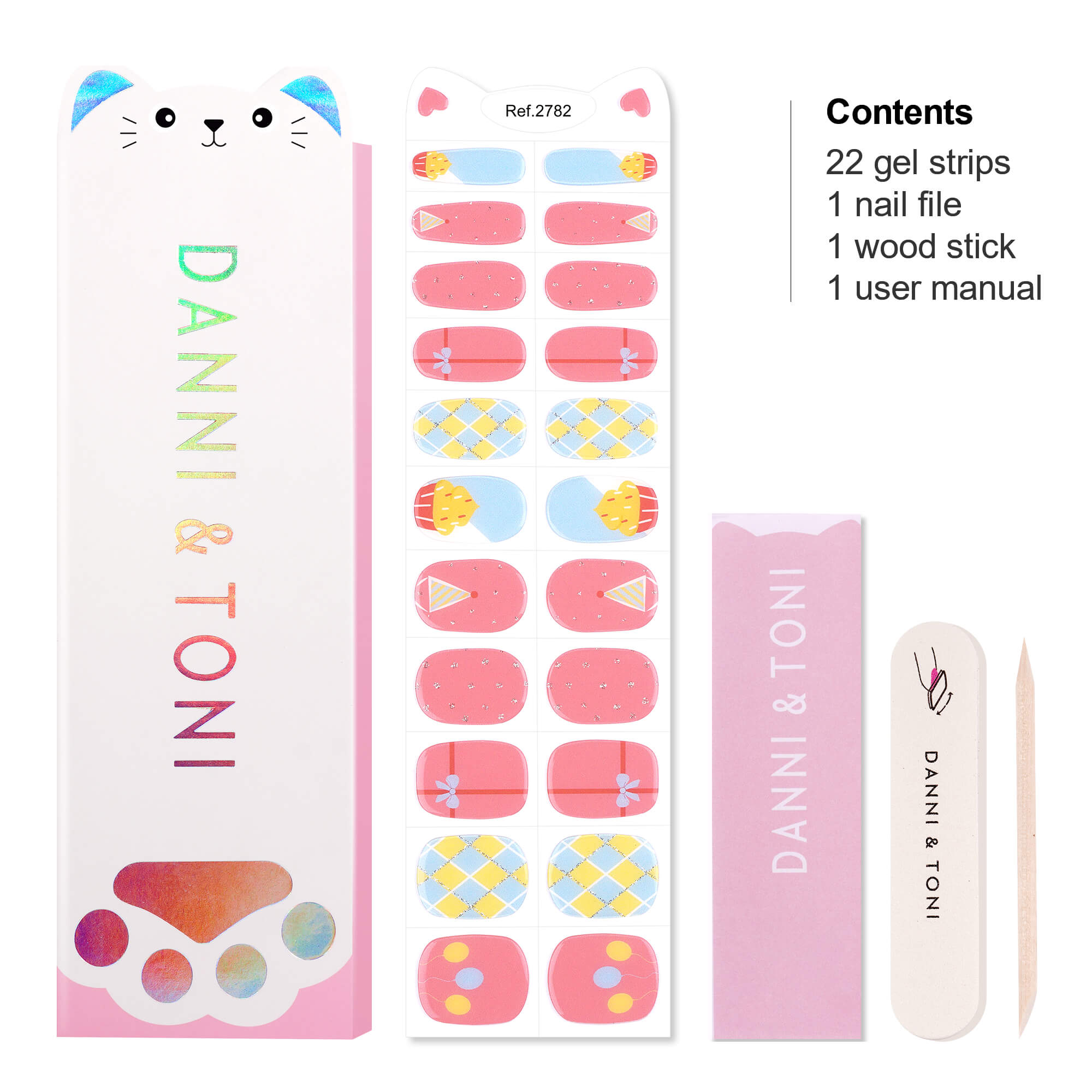 Colorful Celebration Kids Nail Wraps | Sweet Party - 2782