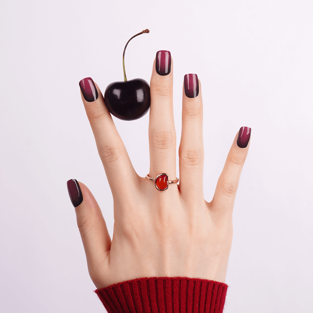 Deep Luxe Semi-Cured Gel Nail Strips | Midnight Velvet-2799