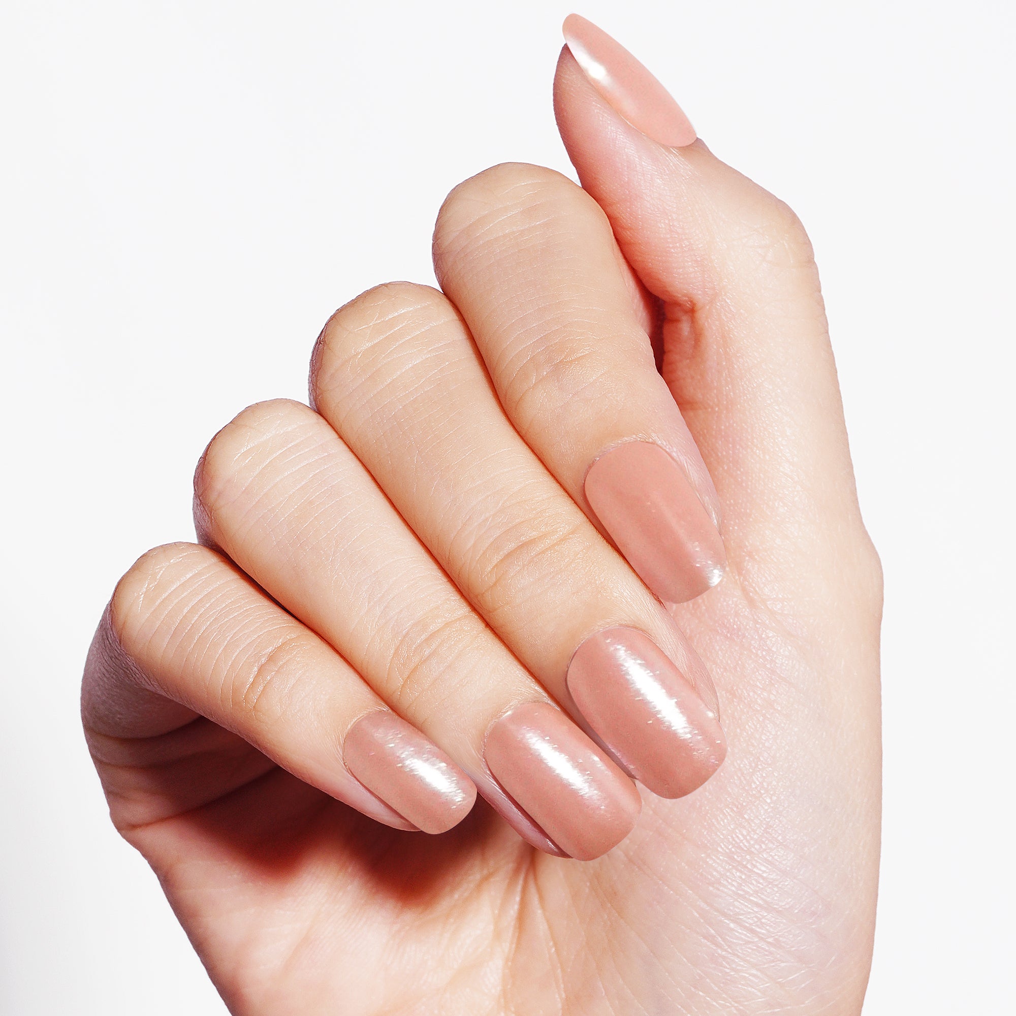Skin-Soft Gel Nail Strips with a Fresh, Illuminated Finish | Bare Light-2872