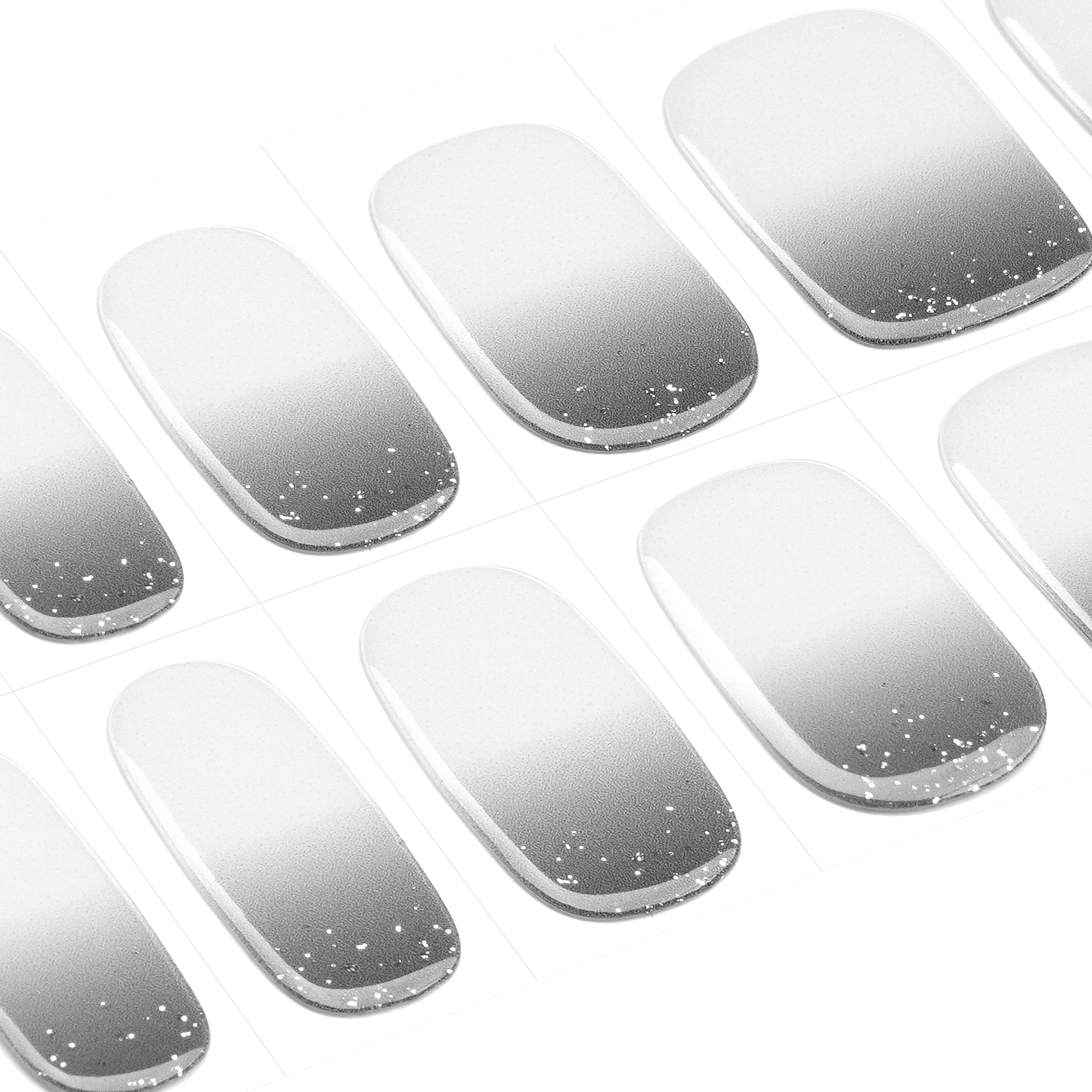 Soft Gray Elegance Gel Nail Strips for a Modern, Minimal Look | Ash Dream-2822