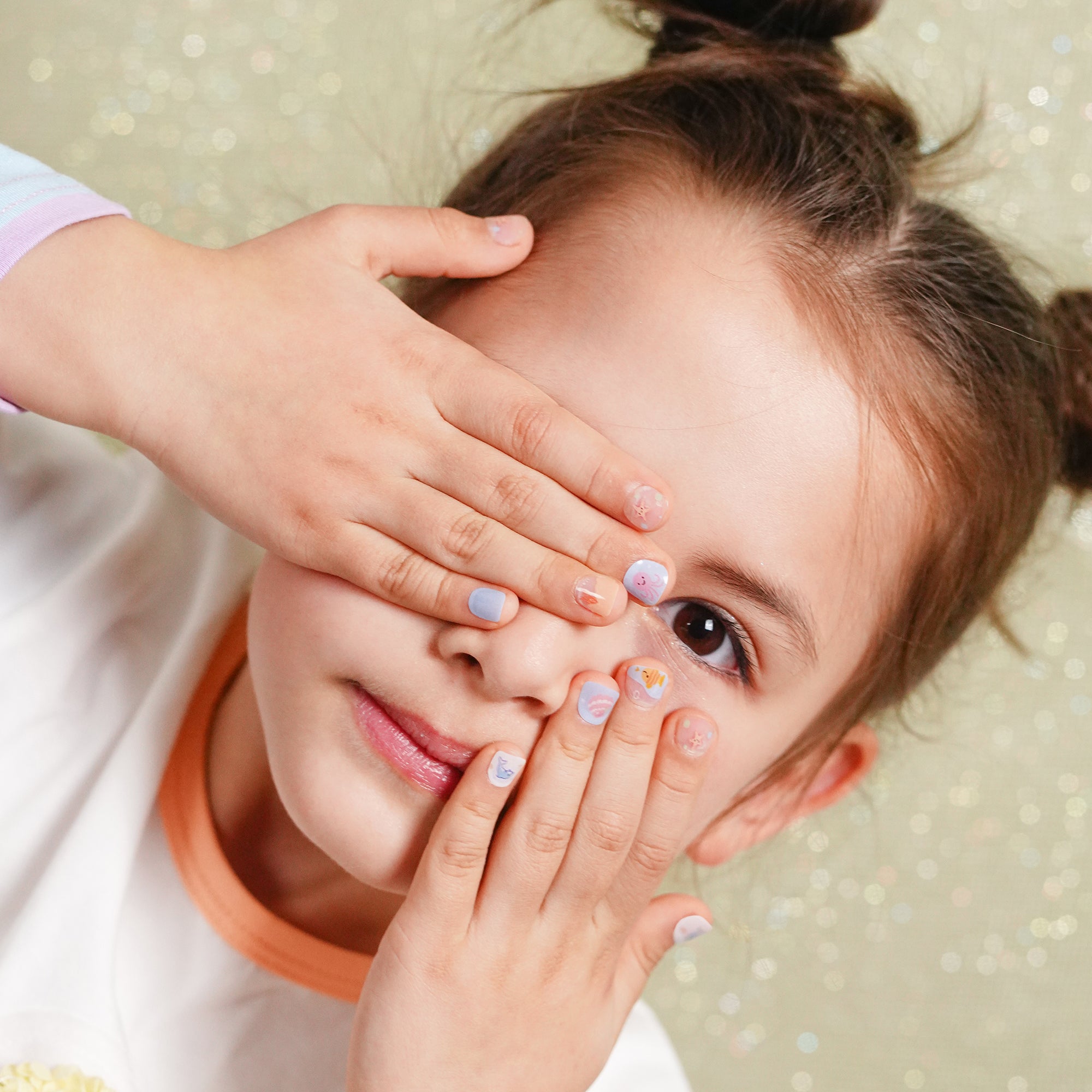 Shimmery Gel Nail Strips for Kids | Ocean Spark-2884