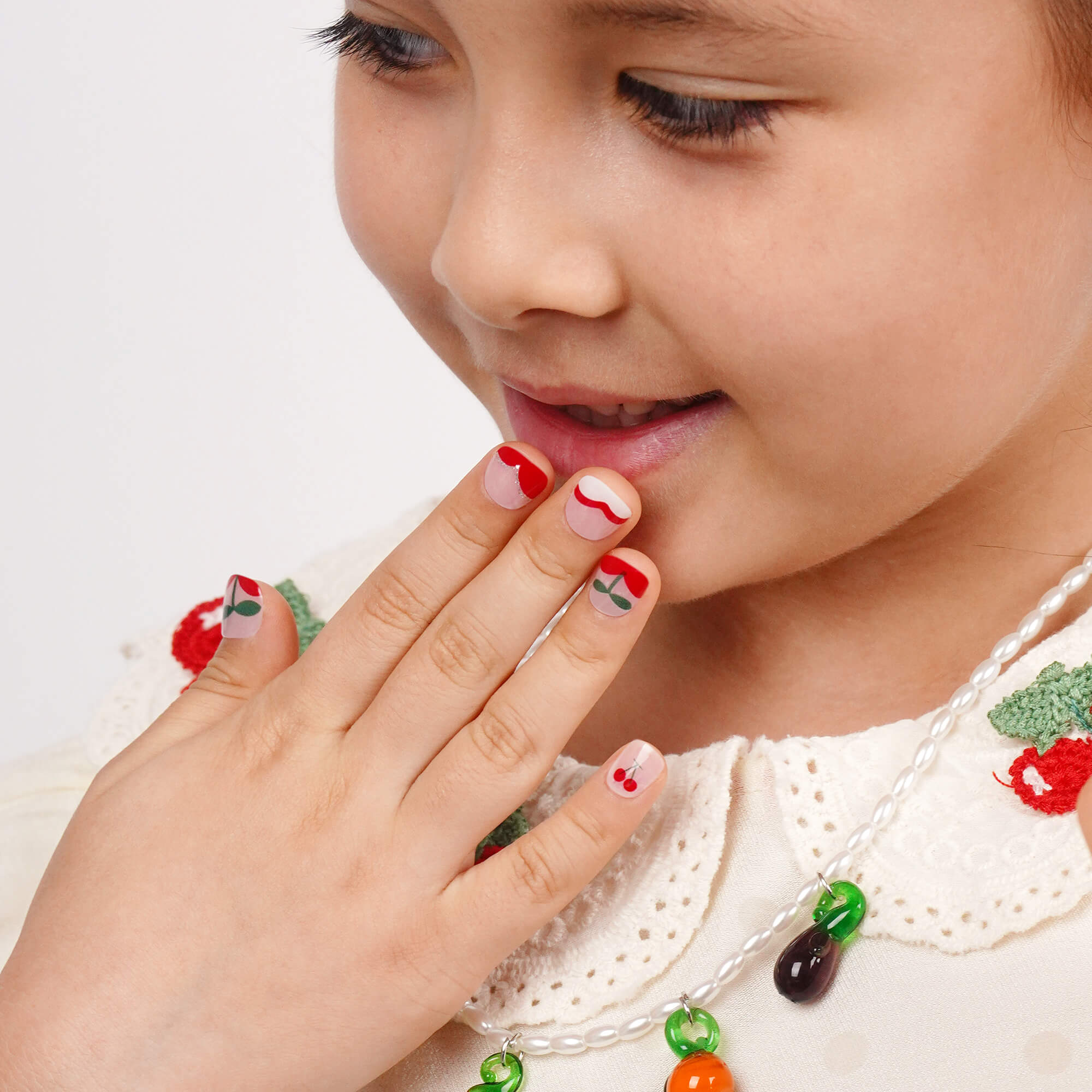 Sweet & Juicy Kids Nail Wraps | Cherries Pop - 2781