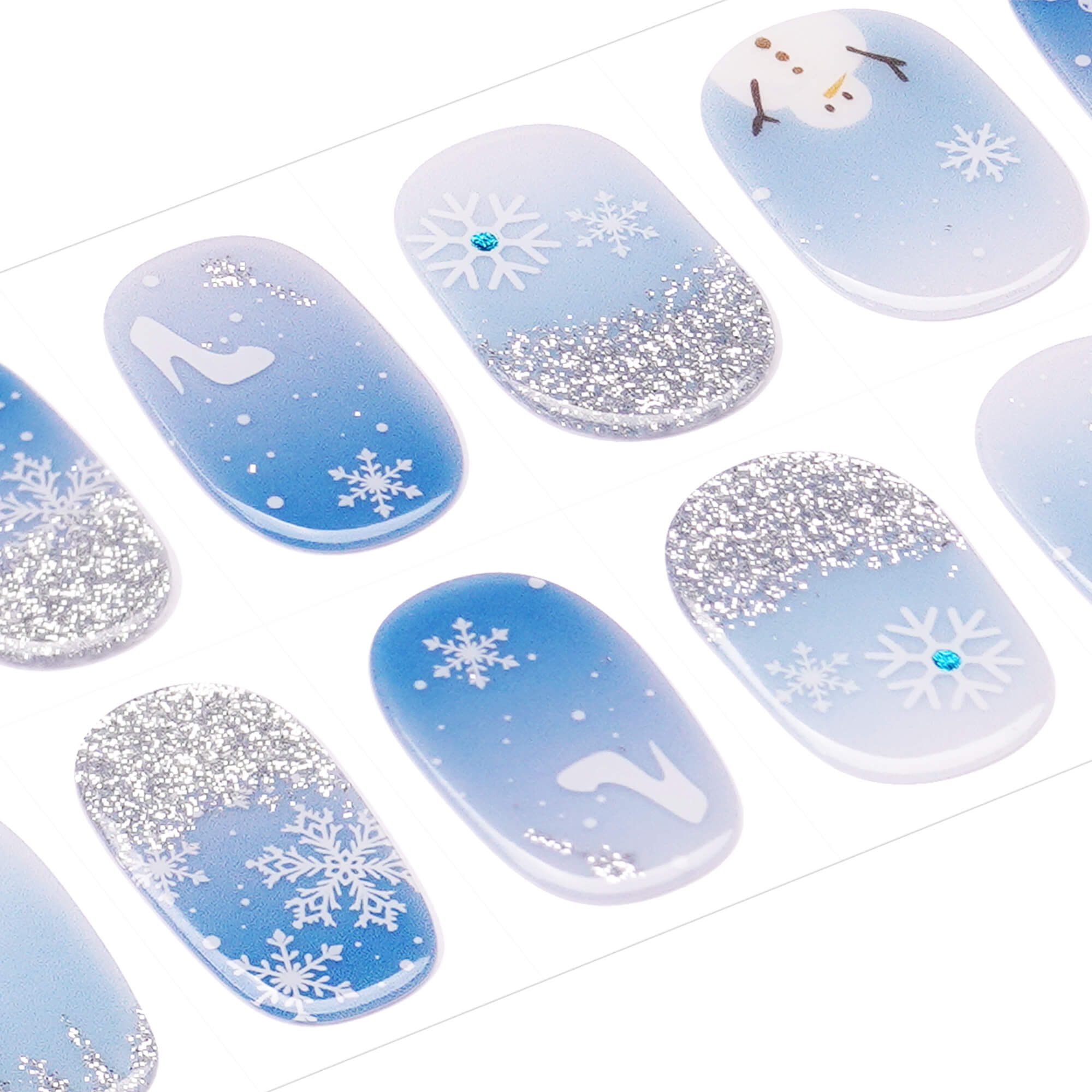 Frosty Blue Kids Nail Wraps | Ice Whisper - 2790