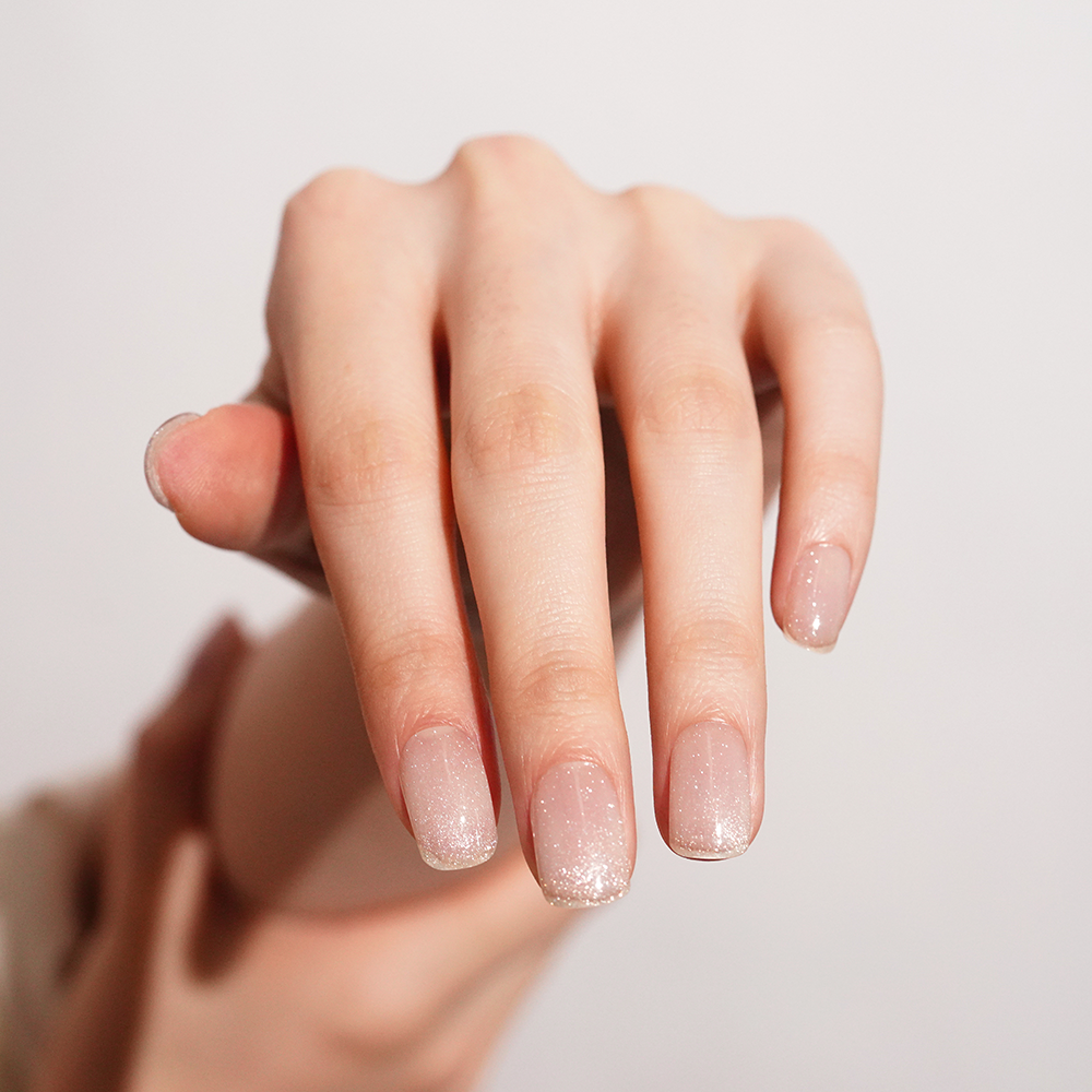 Sheer Milky Gel Nail Strips with a Soft Moonlit Glow | Lunar Sheer-2868