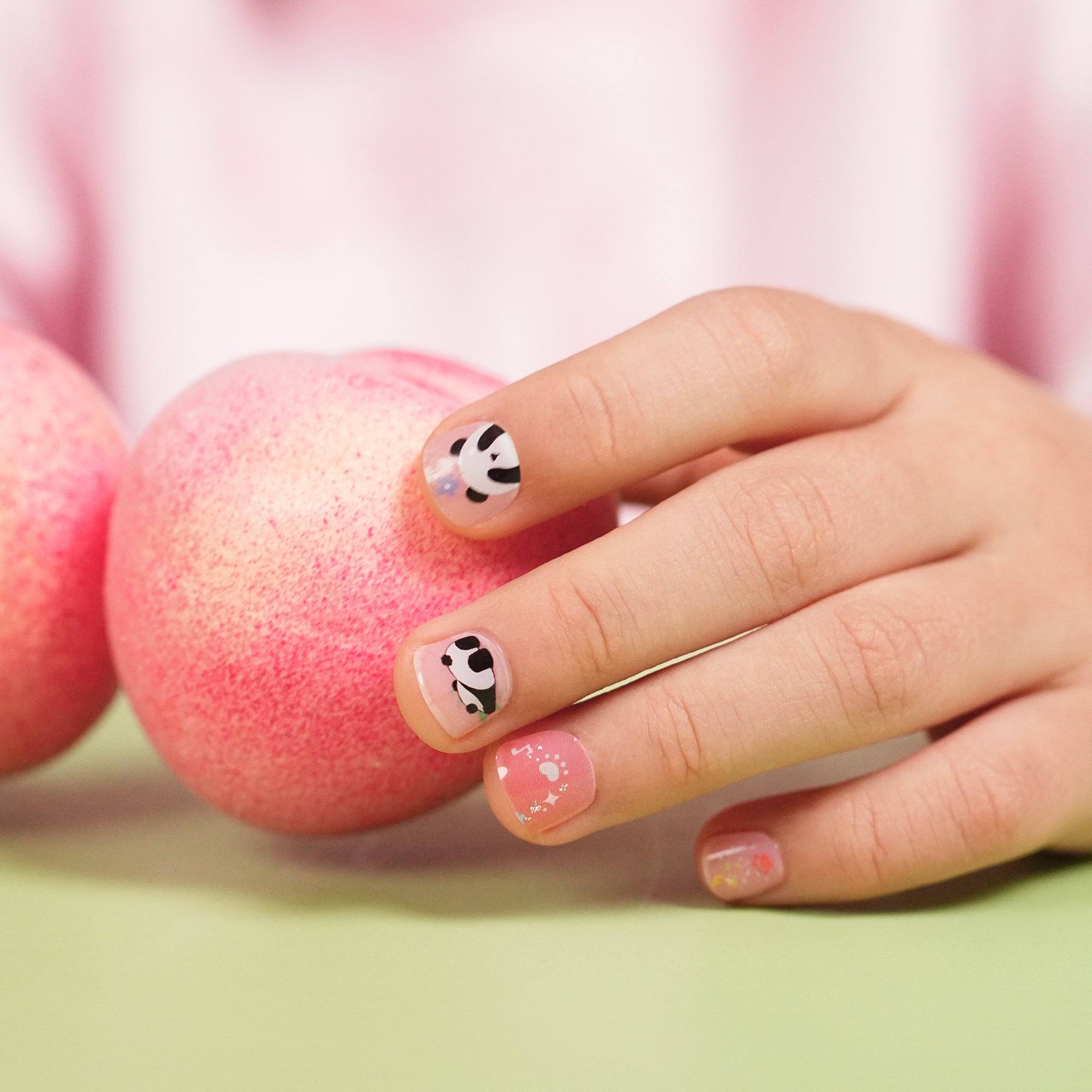 Cute & Playful Gel Nail Strips for Kids | Panda Pop-2886