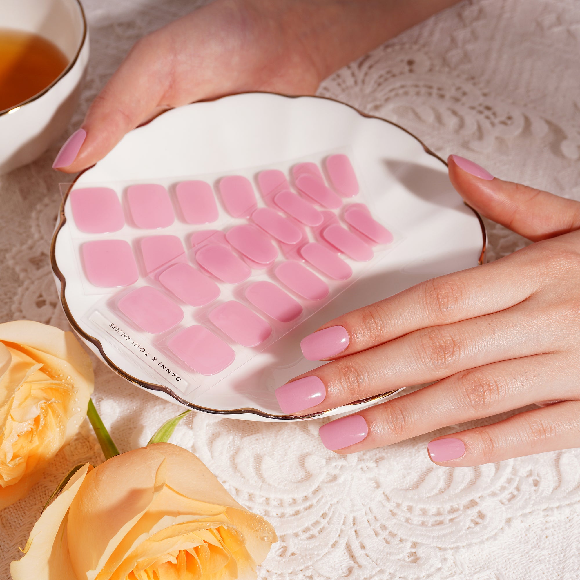 Soft Rose Gel Nail Design with Timeless, Romantic Elegance | Rose Reverie-2888