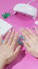 Candy-colored Solids Semi Cured Gel Nail Strips | Cotton Candy | Danni & Toni