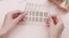 Chrome Silver & Pale Gray Nail Strips | Silver Soiree |  Danni & Toni