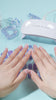 Mix of blues, purples, with Firework glitters Gel Nail Strips | Firework | Danni & Toni