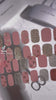 Pink & Gold Snowflakes with Golden Glitters Gel Nail Stickers | Goldflakes | Danni & Toni