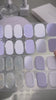 Bright Purple & White & Giltter Gel Nail Strips | Love of Lavender | Danni & Toni