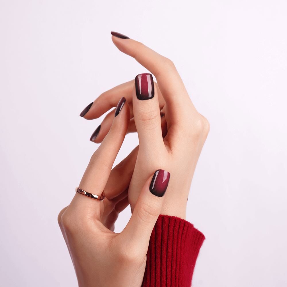 Deep Luxe Semi-Cured Gel Nail Strips | Midnight Velvet-2799