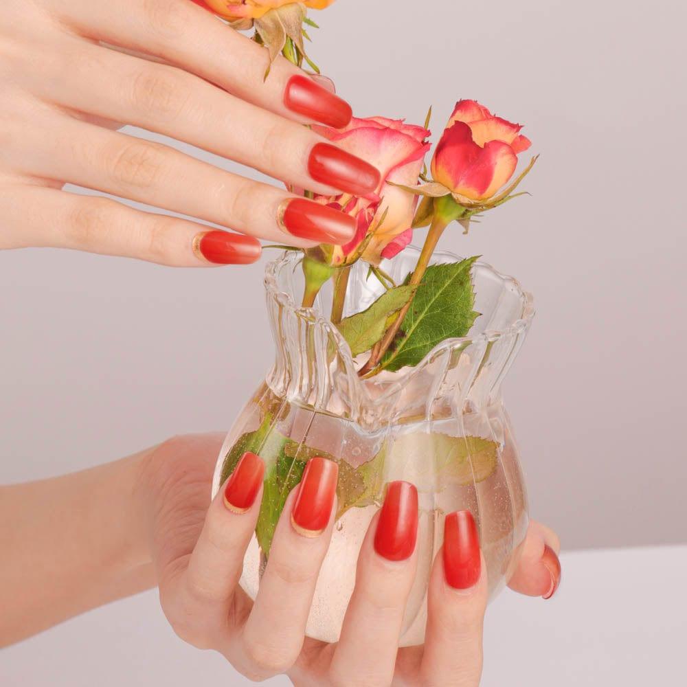Red Ombre Nail Designs Ideas | Sunset Shimmer | Danni & Toni